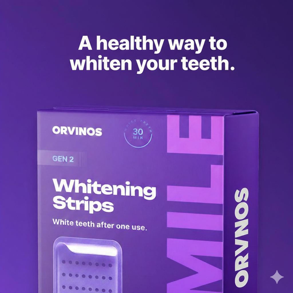 ORVINOS™ Purple Teeth Whitening Strips