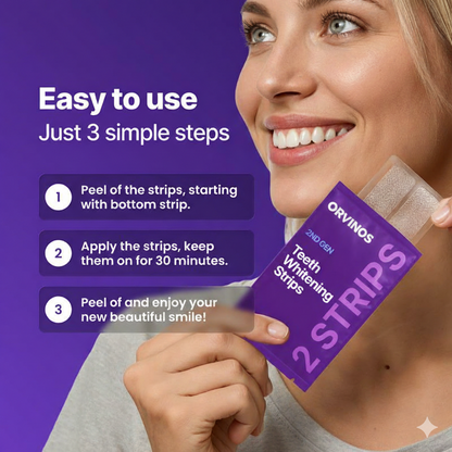ORVINOS™ Purple Teeth Whitening Strips