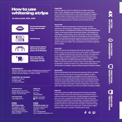 ORVINOS™ Purple Teeth Whitening Strips